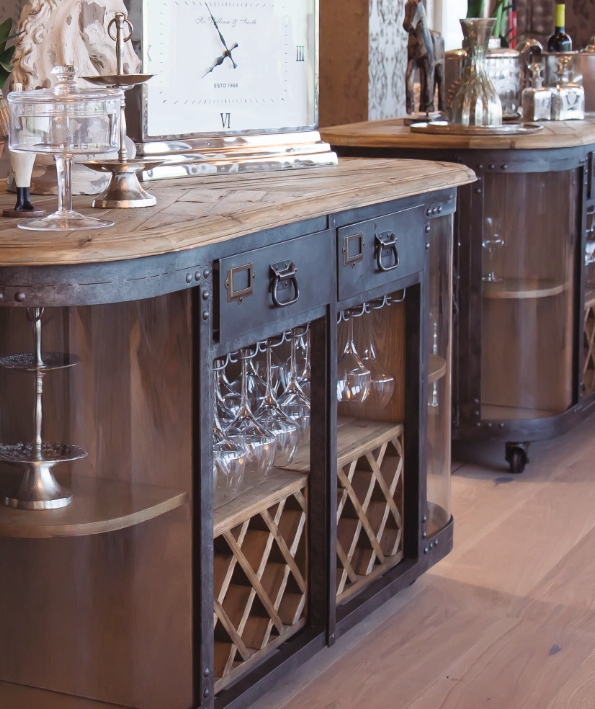Commercial counter and buffet unit for hospitality and retail